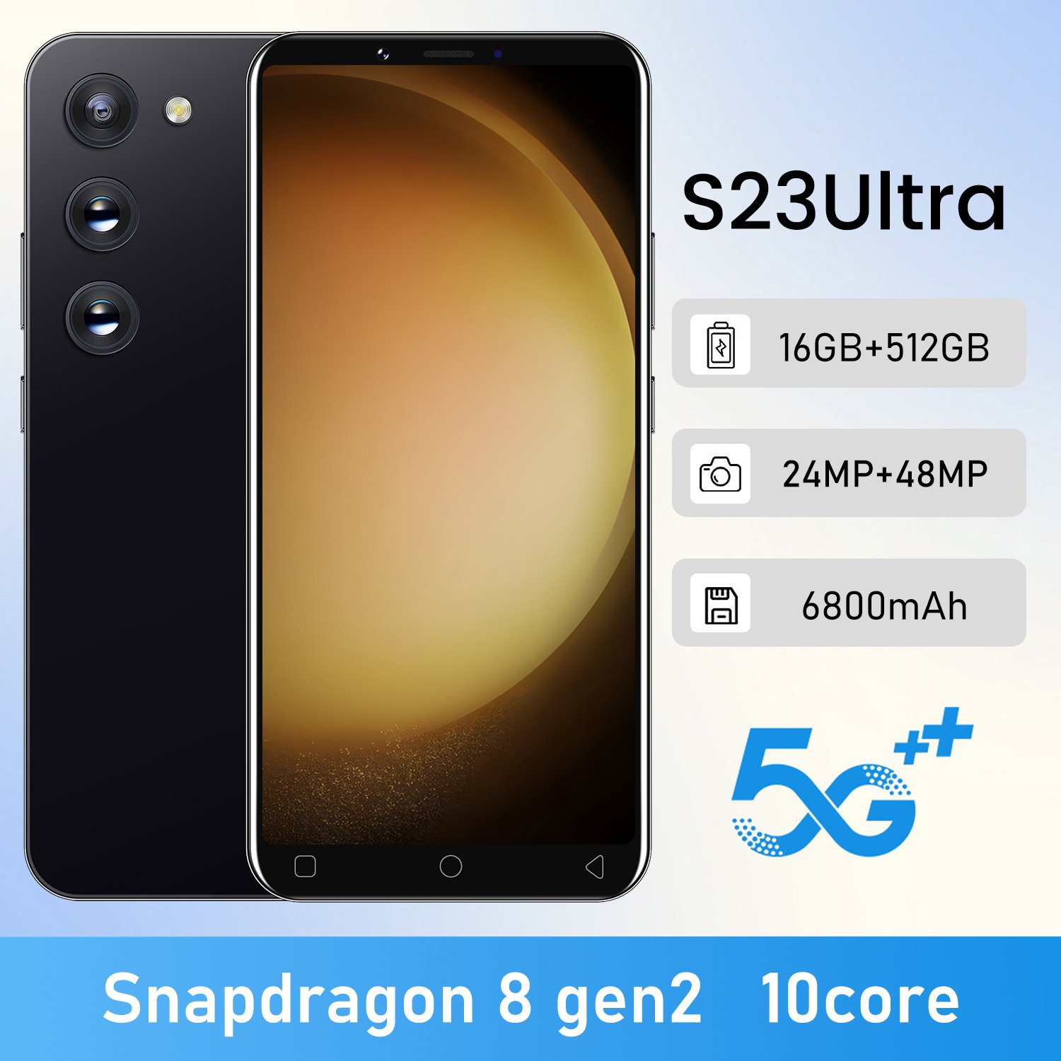 original S23 Ultra Original S23 Ultra Original 16gb+1tb 6.3 Inch 48mp+100mpv 3g/4g/5g High Quality Android 12 Smart Cell Phone